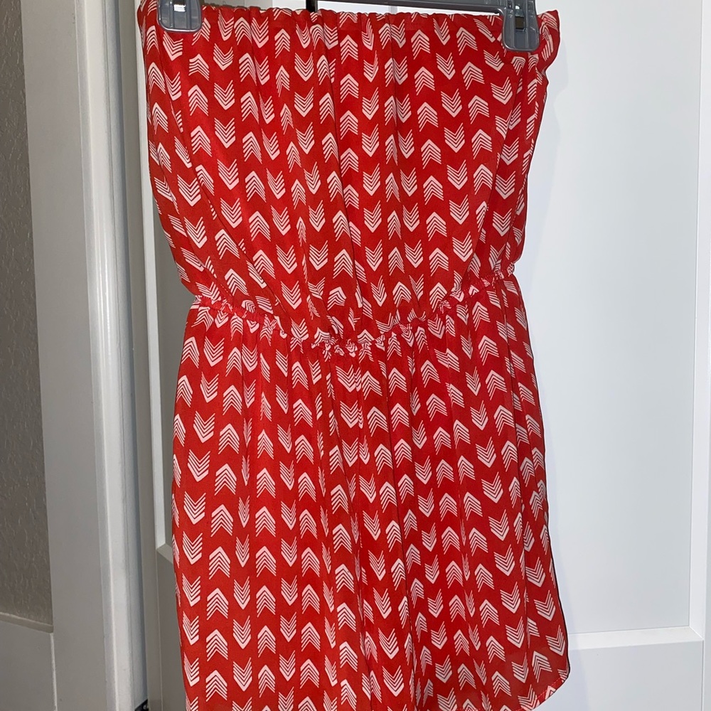 Strapless romper